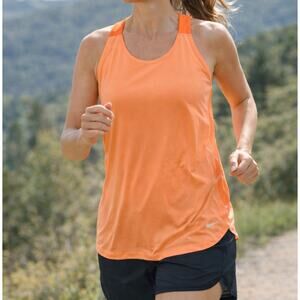 Nike Dri-FIT Tank Top Sz S Orange Racerback Running Workout